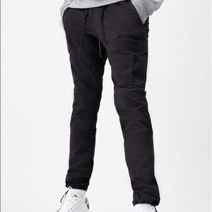 Pacsun utility black slim cargo pants